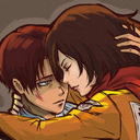 redscarfedsoldier:  Do not imagine Mikasa often sleeping in/wearing something of Levi’s when they’re alone, and when she dies, despite his cleaning habits, he never washes it. Wearing it is the only way he can sleep. He closes his eyes and lets himself