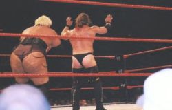 rwfan11:  Chris Jericho …with an ass like that, I’d raise the roof too! 