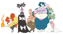 slbtumblng:  Happy to see the family growing. From left to right: Hexen, Nancy, Sam, Pancake and Gardenia.   Who is next?