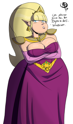 chillguydraws: Commission for @closingstraw97 for a design for Princess Thiccifica in the world of Dungeons, Dungeons, and More Dungeons. She doesn’t seem to thrilled about it though.   ________________________________________________Support my Patreon