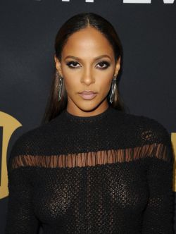 chocolatynipples:  Vixen actress Megalyn Echikunwoke (Chris Rock new boo) in a see thru top at a Showtime Emmy Party  Another African QUeen👏👏👏‼️