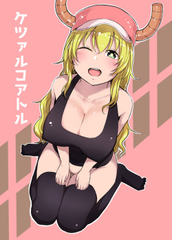 lewdanimenonsense: Lucoa image set! With (&lt;3) and without (but…why?) thigh highs. Source  &lt;3 &lt;3 &lt;3
