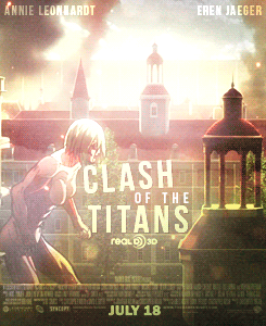husbando-mikasa:   Shingeki no Kyojin Movie Posters, or how to make slightly fun of your favorite characters.  I’m sorry, but I could not resist to make these ;_; Don’t hate me. 