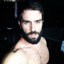 Holy crap! Nothing quite like a man with a sexy beard and striking eyes.