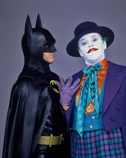 vixensandmonsters:  Michael Keaton and Jack Nicholson photographed by Herb Ritts for Batman (1989) 