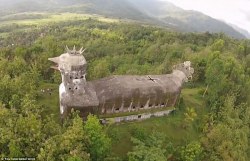 abandonedography:  Mysterious abandoned ‘Chicken Church’ built in the Indonesian jungle by man who had a vision from God.  