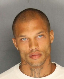 dudesandtoons:  lamarworld:  Jeremy Meeks (Guy who got famous for his good looking mugshot) big dick.  Definitely different dudes.