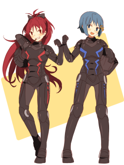 digital-skyline:  digital-skyline:  KYOUSAYA in a PACIFIC RIM AU (ﾉ◕ヮ◕)ﾉ*:･ﾟ✧ Commission done by ai-wa. THANK YOU SO MUCH, SRSLY YOU’RE THE BEST!!~  Please, don’t repost this here or elsewhere without crediting the artist!  Moar
