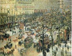 artist-pissarro: Boulevard des Italiens Morning, Sunlight, 1897, Camille PissarroSize: 73.2x92 cmMedium: oil on canvas