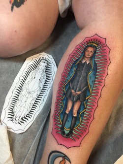 fuckyeahtattoos:  By Megan Massacre at Grit N Glory 