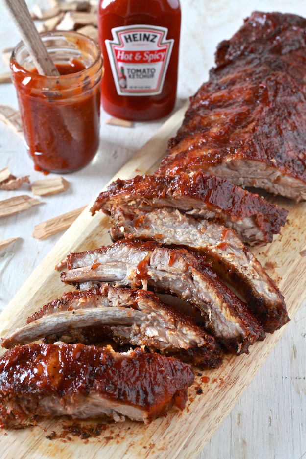 Hot & Spicy BBQ Oven Smoked Ribs