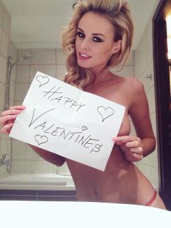 happy vday from rhian #nsfw #page3glamour