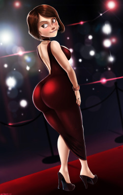 therealshadman:  Helen Parr in a classy dress See more of her at my site Shadbase    &lt; |D’‘‘‘