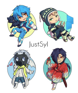   Chibi stickers for the con i&rsquo;m attending this weekend =)  If you like my art please support by rebloging or check my patreon!https://www.patreon.com/justsyl?ty=h
