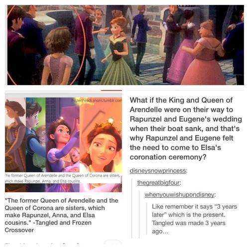 Frozen and tangled combined