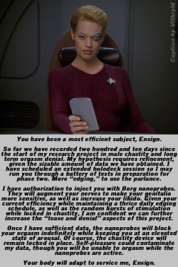 An Original Caption by Vithryld: Adapt.For Anon, who requested a sequel to my first Seven of Nine caption.