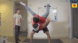 marielgum:  did… did Mark dab with his legs…?(from “Blindfold Friend Yoga”)