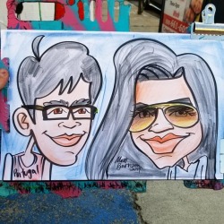 Caricature done at Dairy Delight.  Summer means ice cream for dinner!   ========================== I do all sorts of events, any kind of party can use a caricature artist!    ========================== www.patreon.com/mattbernson . . . . . . . #Caricature