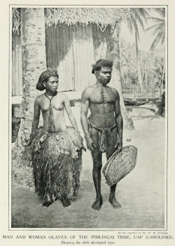 Micronesian people, from Women of All Nations: A Record of Their Characteristics, Habits, Manners, Customs, and Influence, 1908. Via Internet Archive.