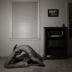 naked-yoga:  11:17pm ~ Sasha ~ CharlestownKapotasana (Still work in progress..)