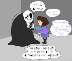 lets-play-a-game-tumut:  AU where Gaster gets a phone and proceeds to meme everyone from across time and space 