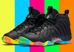 airville:  RELEASE REMINDER: The Nike Air Lil’ Posite One “Fruity Pebbles” Will Be Available Tomorrow  NIKE AIR FOAMPOSITE ONE GS“FRUITY PEBBLES”Color:  Black/Black-Multi-Color  Release Date:  February 27th, 2016Price: 赔Tomorrow we will
