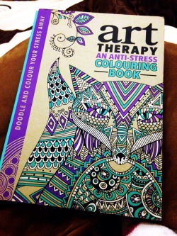 assbatsandsparklythings:  For those asking, this is my new art therapy book! Half of it is for colouring in, the other half is for doodling. It’s really, really good at calming and grounding. You can buy it on Amazon: UK. | US. 