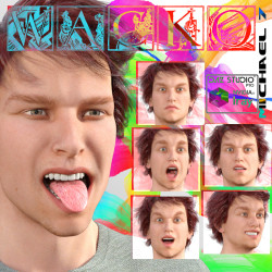 Just in! Some more facial expressions by farconville! In  the very cranky and crazy mode - THIS IS wacko for Michael 7. Special  facial expressions meticulously made for the manly Michael 7. This item is 40% off until 11/30/2015! Compatible with DazStudio