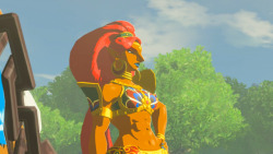 omegasmash: More shots of the Gerudo gal (Urbosa apparently) from Breath of the Wild. I would not only like to thank Iwata but also Aonuma. O oO &lt;3 &lt;3 &lt;3