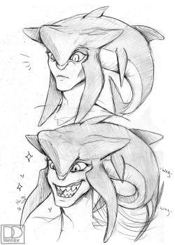 ponpox:  Prince Sidon is always very excited whenever his Little Hylian visits.