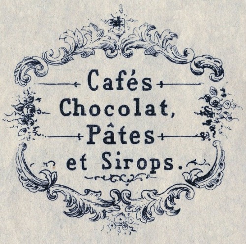 French vintage chocolate advertisement
