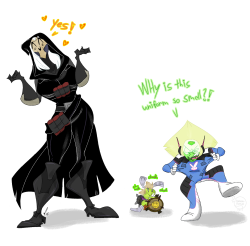 feathers-ruffled:  Head-canon #2: Dom is obsessed with Reaper.    This fits really well actually&hellip;