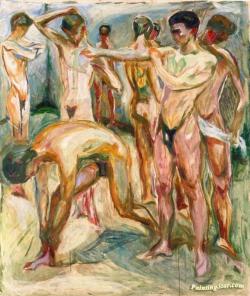 sib-ny: Edvard Munch — Naked Men In The Baths