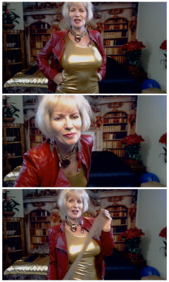 Great set of hot granny Sindee in a tight wet look gold dress and red leather jacket!http://www.bangmecam.com/chat/Sindee36Dhttp://www.bangmecam.com/modelswanted