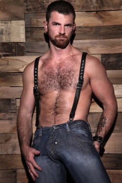 Nipples and suspenders. And a big bulge