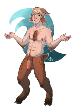 bavarii:  Ethan the Satyr And another member of the faun family! Although Ethan is more of an “adopted” brother, so to speak. He’s a real laid back surfer dude who’s up for pretty much anything as long as everyone is relaxed and chill. Boitin,