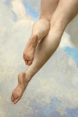 baciodellarte-blog:  Cupid and Psyche (detail), 1899, William Adolphe Bouguereau 