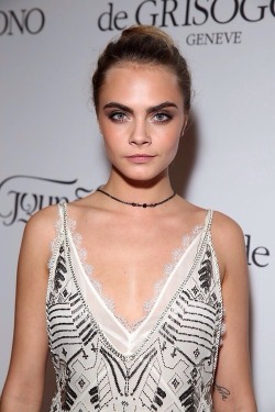 cara-made-me-do-it:  Cara Delevingne at the De Grisogono ‘Fatale In Cannes’ party during the 67th Cannes Film Festival in Cap d’Antibes, France - 20.05.14