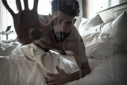 RESERVATIONS : LEVI SEVEN (white sheets) a photo series on the last place we can be anonymous. the hotel room. this series focuses on model Levi Jackson, in the Standard Hotel, the Highline, New York City, New York. photographed by Landis Smithers