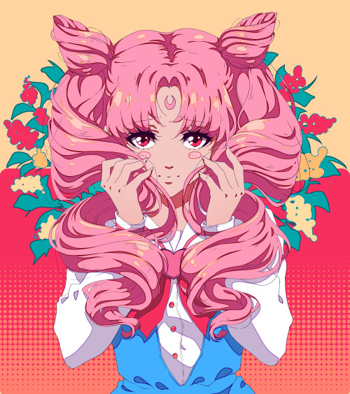 angoart:  Cute little Chibiusa &lt;3 This design is available in my Redbubble and Teepublic print on demand shops for stickers, pins, socks, mugs, phone cases, and many other popular products. Follow the link to get to the shop. The speed drawing video