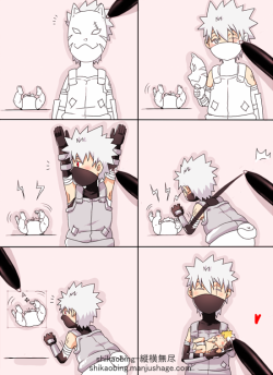 shikaobing797:  Played a game: To Color Your Favourite Character. Of course Kakashi and Naruto!! 