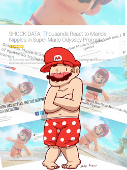 mistersaturn123:  STOP BODY SHAMING MARIO 2K17 HE JUST WANTED TO ENJOY THE BEACH LIKE EVERYONE ELSE GOSH 