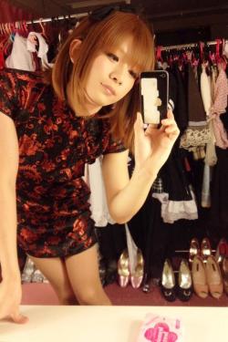 otokonoko-japanese-traps:  Gorgeous Japanese crossdresser Kuriko (くりこ) works as the ‘Mama’ of the before mentioned 女の子クラブ (Girls Club). Yes, the same place where Lisa works … and no this NOT a sex club!! 