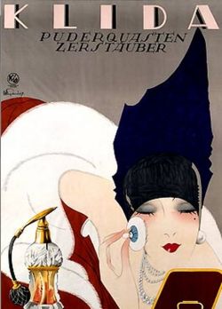 livingnowisliving:  Tanya  saved to  Faces Klida. Puderquasten. Zerstäuber. Germany. by Julius Ussy Engelhard, 1927 fleetingfancies.t… 