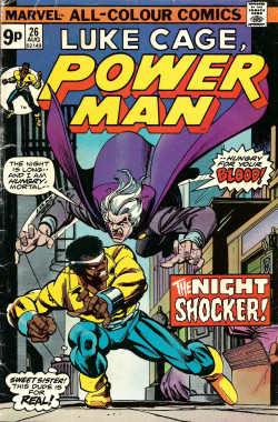 Power Man No. 26 (Marvel Comics, 1975). Cover art by Gil Kane, Klaus Janson.From Oxfam in Nottingham.