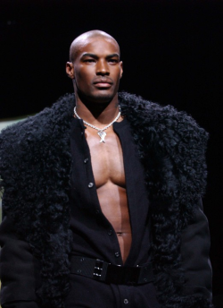 exposedthajocks:  therealdevonc:  amor:  so-not-the-norm: Tyson Beckford for Sean John Fall 2003 Collection  This is sort of a lot to process at one time   The 1st 🔱   GOAT