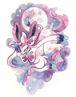 cryptovolans:  painted a sylveon at RICC! thinking about continuing on to do all 9 eeveelutions to replace my super-old series from 5+ years ago. 