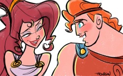stevethompson-art:  Herc and Meg doodle. 