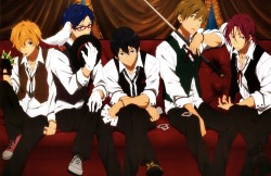 rinccentric:  and here we have the free! boys looking mighty damn fine in HD and— ohh OH OOH  maTchINg bRACELETS! CANON!! !!1!! but wait what—  tOucHING arM CONTACT LeaNInG TOwArD eaCH oTHER ouTTA THE WAY MAKOHARU its makOriN NOW—  NO STOP. loOK