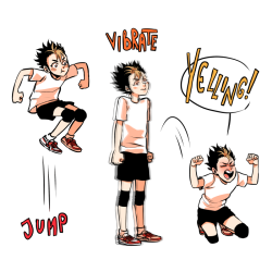 zombiezeemo:  I headcanon that Asahi has a very calming effect on Noya (to hilarious levels I guess) You can totally see where exactly I got tired 